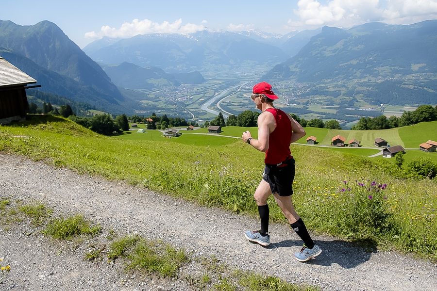 Die Strecke des LGT Alpin Marathon Liechtenstein. Foto: Veranstalter