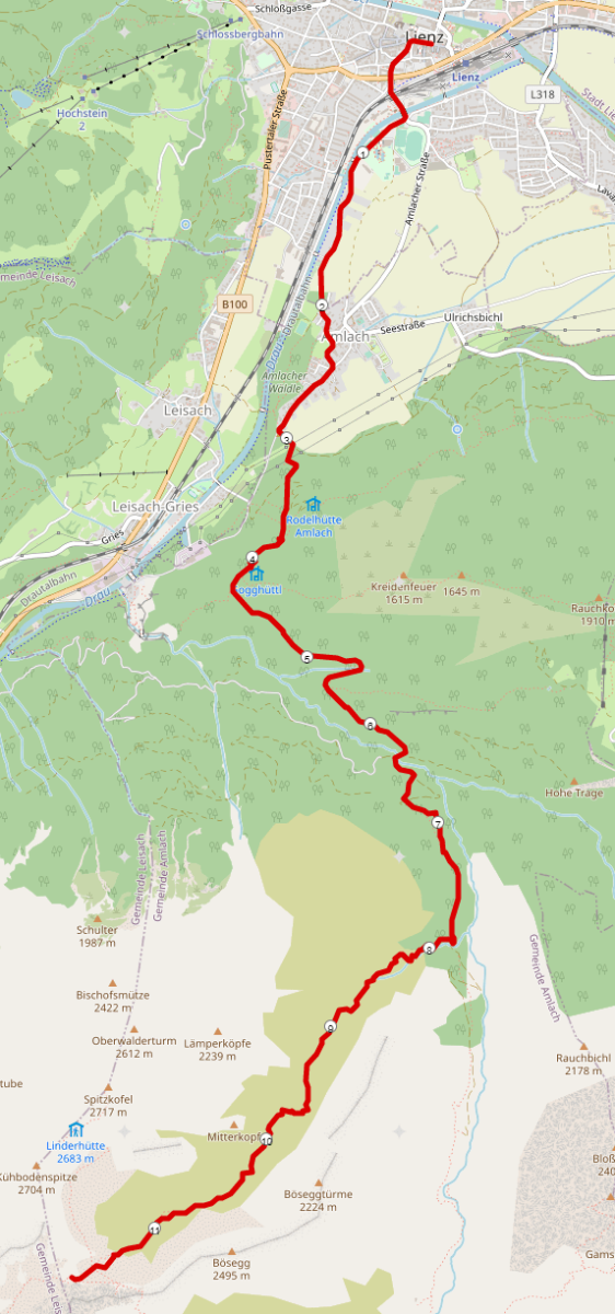Strecke Dolomitenmann