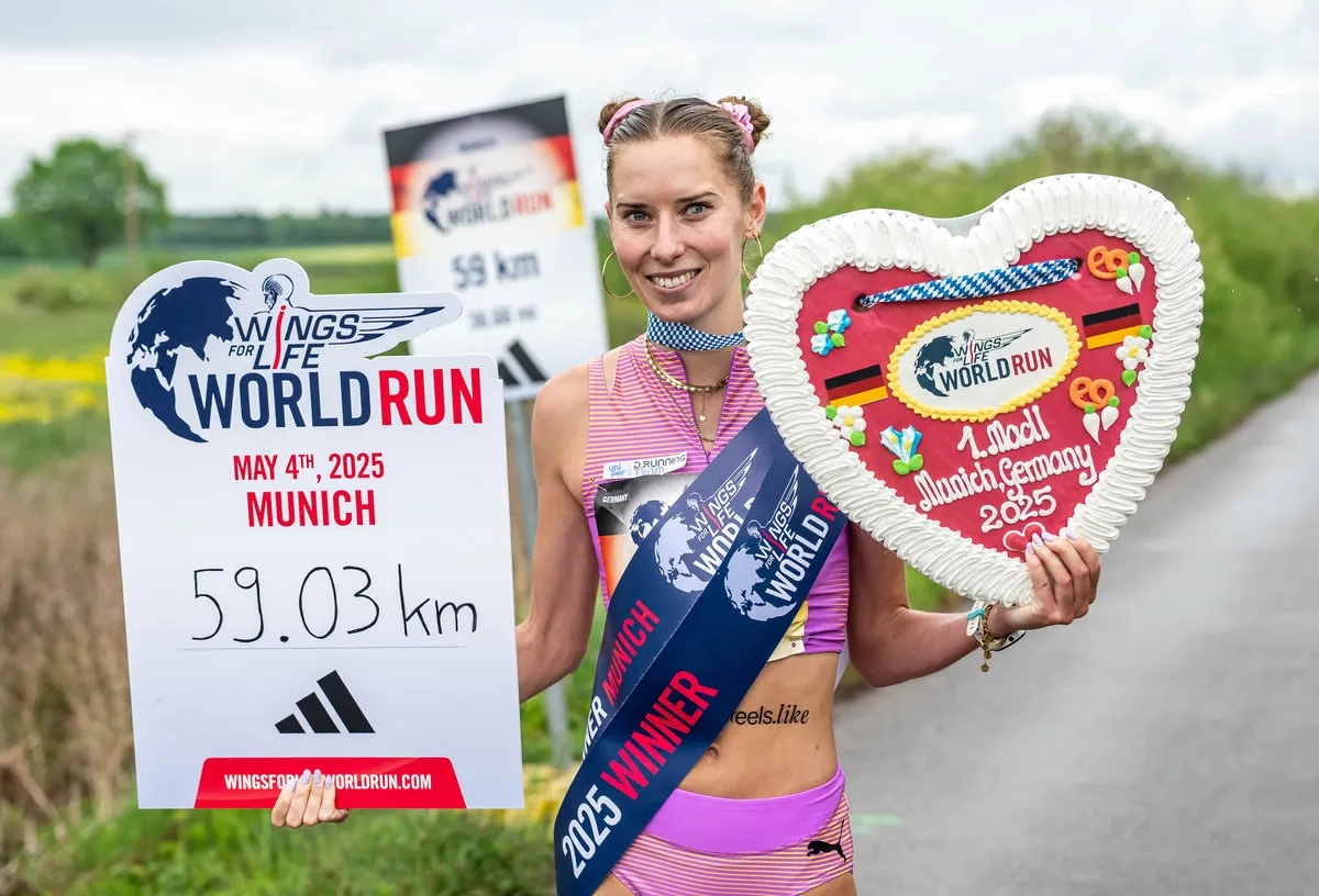 Wings for Life World Run München: Siegerin Esther Pfeiffer