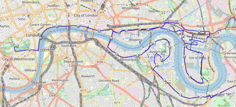 Strecke London Marathon
