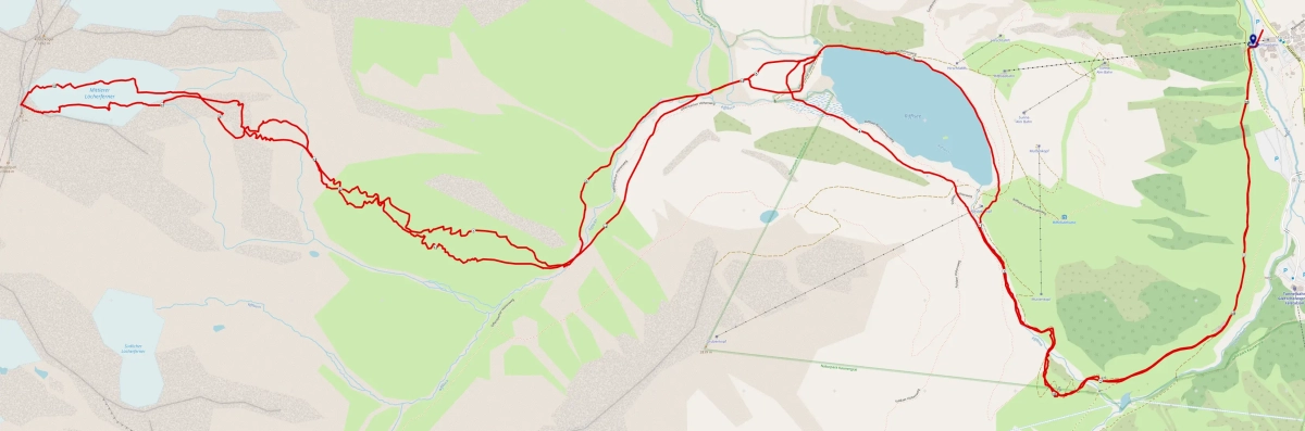 Strecke Skitour Tiroler K2 vom Rifflsee (Pitztal)