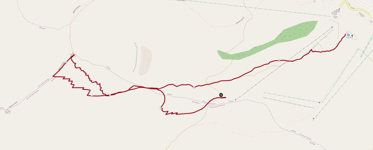 Streckenplan Sin Vrh