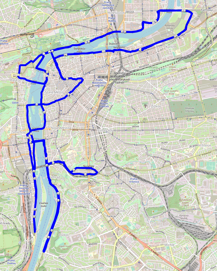 Prag Marathon Streckenverlauf