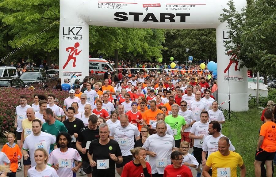 Ergebnisse LKZ Firmenlauf Ludwigsburg 2022