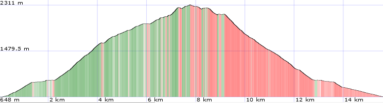 Topo und Höhenprofil Grimming Schneegrubengrat
