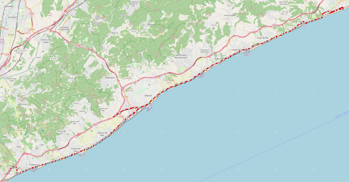 Radstrecke Ironman Barcelona