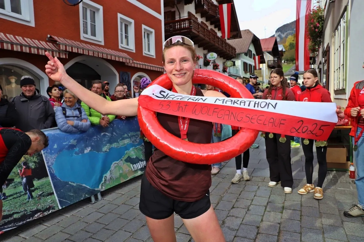 Wolfgangseelauf 2025: Marathon-Siegerin Maren Hamm