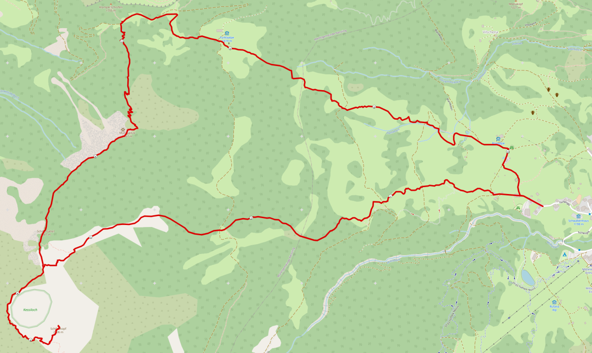 Schillerkopf Wanderung Karte