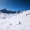 Skitour Glockturm 11: Aufstieg in die Scharte