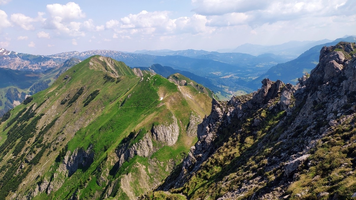 Bärenkopf vom Kleinen Widderstein fotografiert Bärenkopf vom Kleinen Widderstein fotografiert