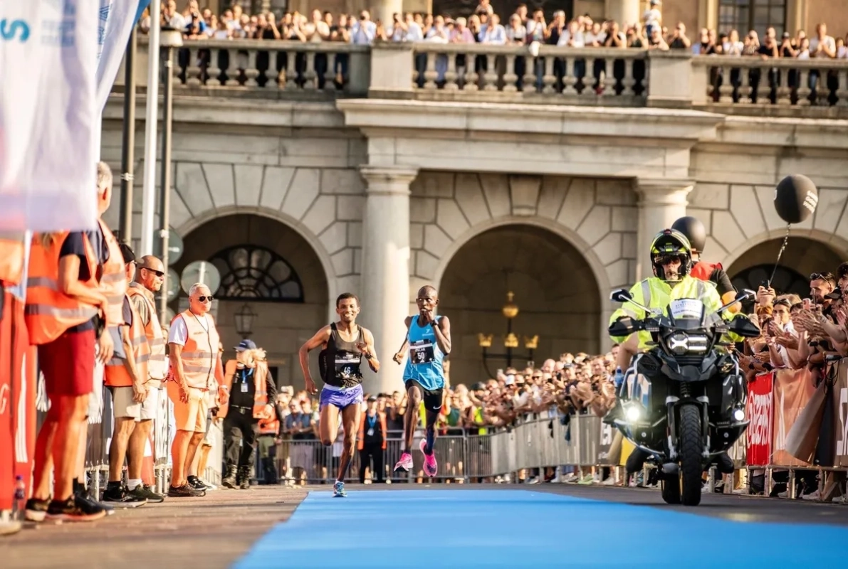 Stockholm Halbmarathon Finish Stockholm Halbmarathon Finish