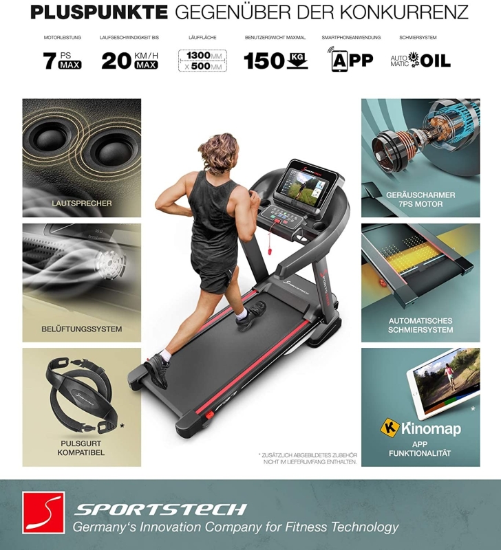 Sportstech F37 Laufband, Foto: Hersteller / Amazon Sportstech F37 Laufband, Foto: Hersteller / Amazon