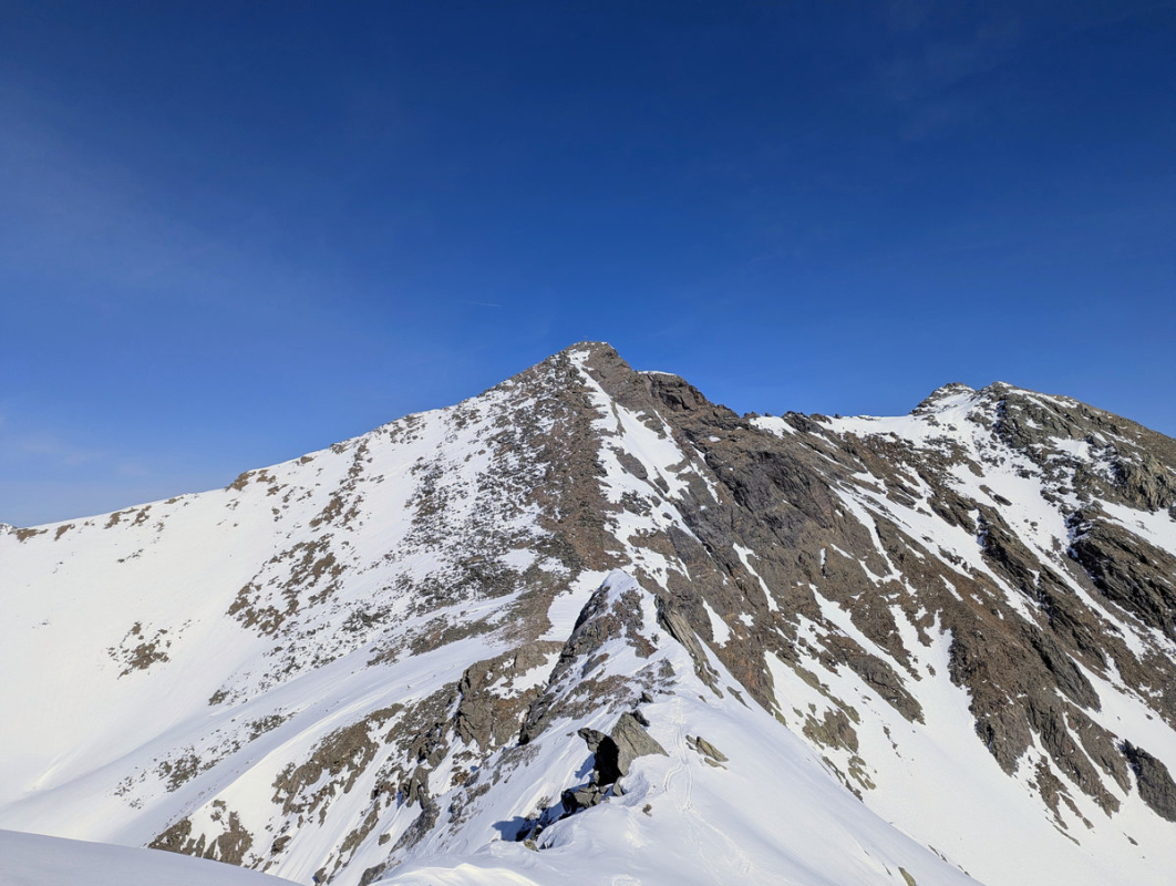 Blick auf den Pockkogel im März 2026 Blick auf den Pockkogel im März 2026
