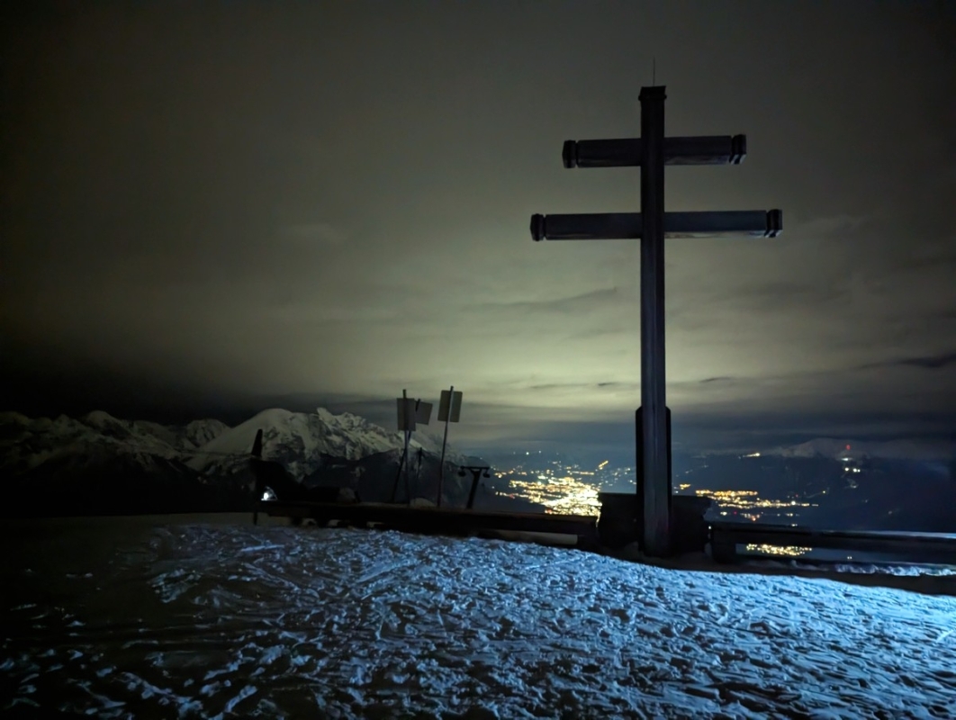 Rangger Köpfl im Winter 2024 abends Rangger Köpfl im Winter 2024 abends