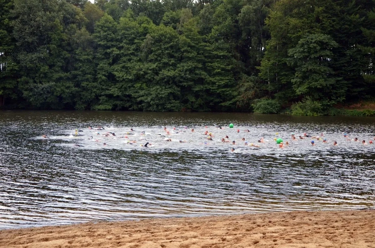 Hardausee-Triathlon 2023 Schwimmstrecke Hardausee-Triathlon 2023 Schwimmstrecke