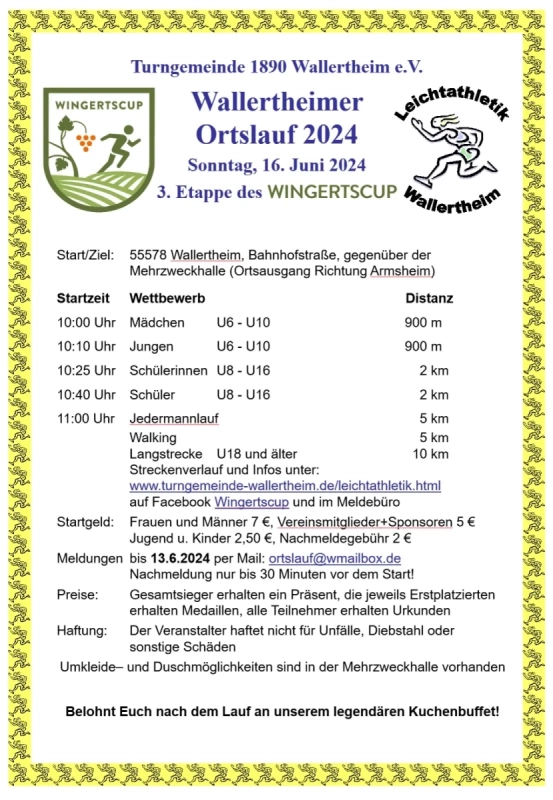 Wallertheimer Ortslauf 2024 Wallertheimer Ortslauf 2024