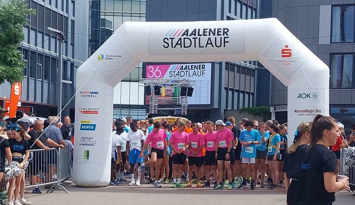 Aalener Stadtlauf 2023. Foto: © Veranstalter Aalener Stadtlauf 2023. Foto: © Veranstalter