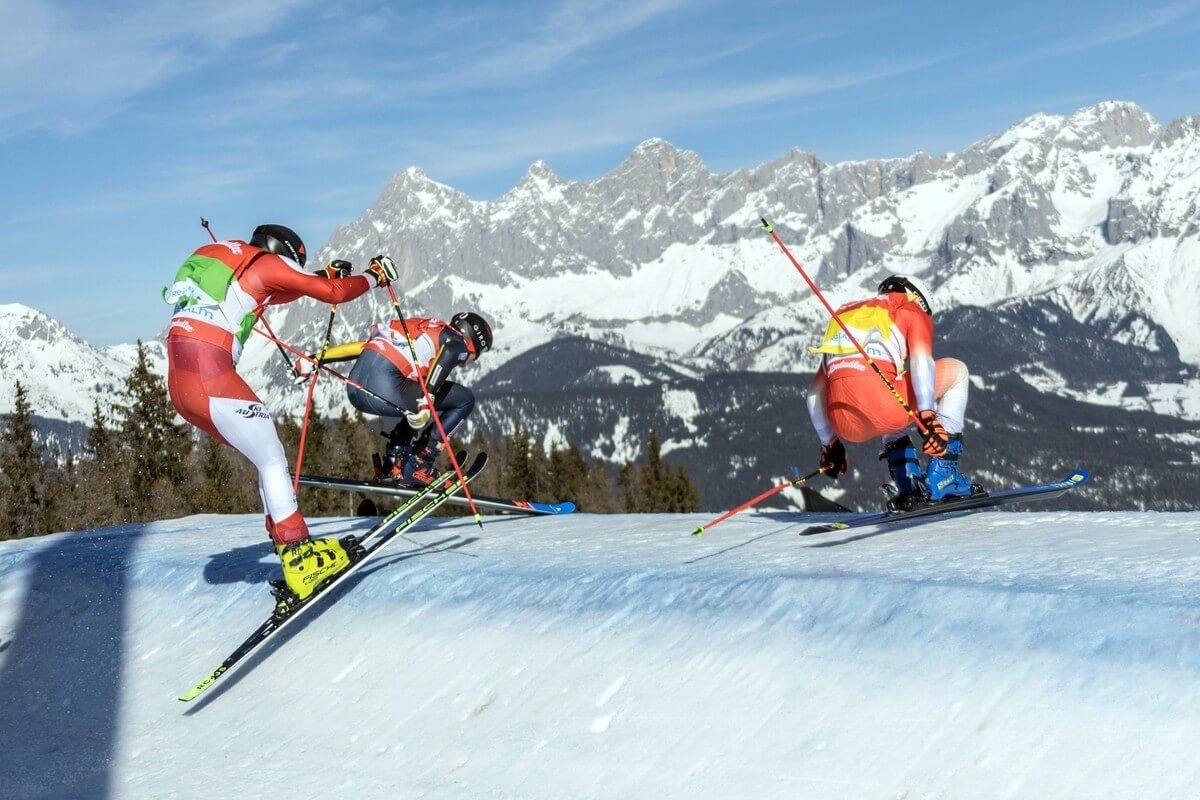 Skicross-Weltcup Reiteralm 2023. Foto: © Reiteralm Bergbahnen, Gerald Grünwald Skicross-Weltcup Reiteralm 2023. Foto: © Reiteralm Bergbahnen, Gerald Grünwald