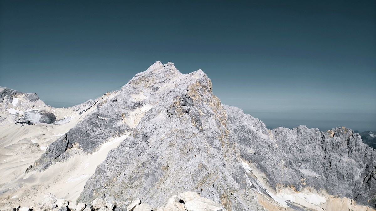 Zugspitze vom Jubiläumsgrat aus Zugspitze vom Jubiläumsgrat aus