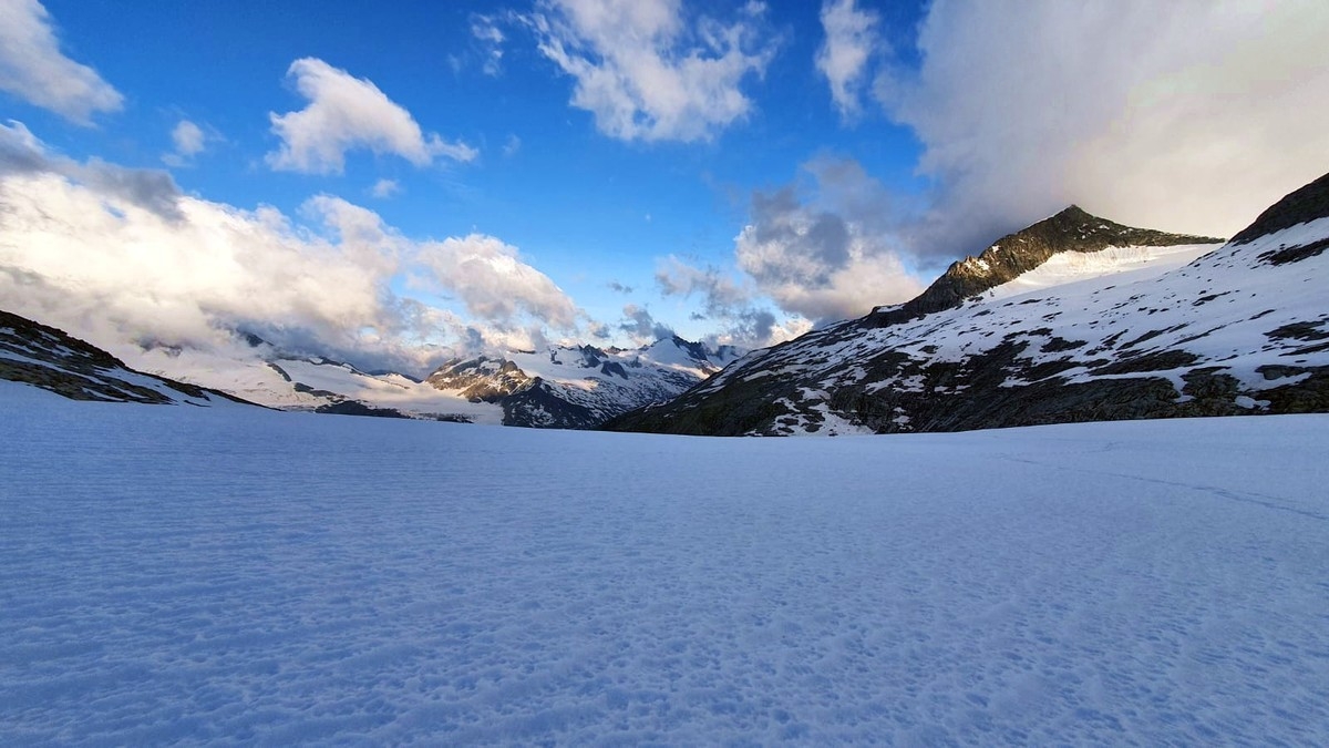 Blick vom Gletscher auf den Keeskogel Blick vom Gletscher auf den Keeskogel