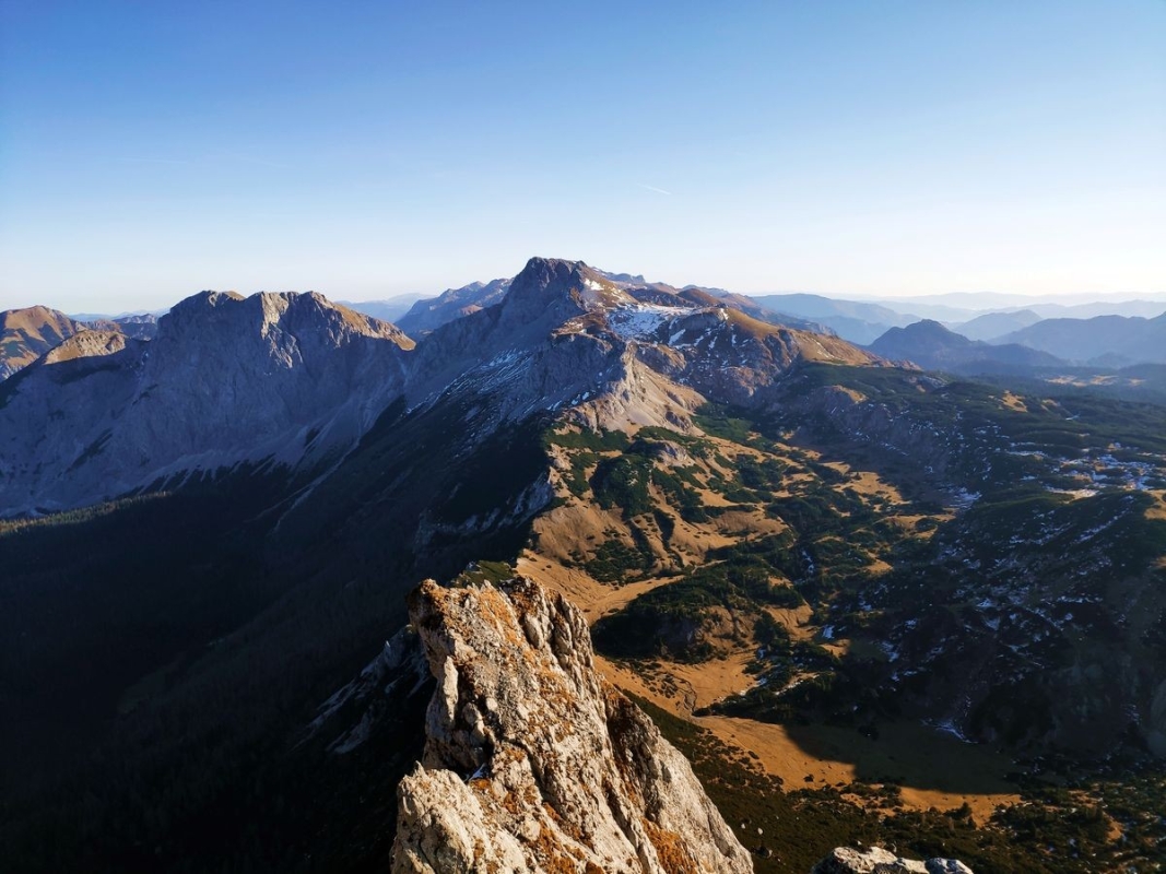 Brandstein & Ebenstein 35: Blick vom Brandstein auf den Ebenstein Brandstein & Ebenstein 35: Blick vom Brandstein auf den Ebenstein