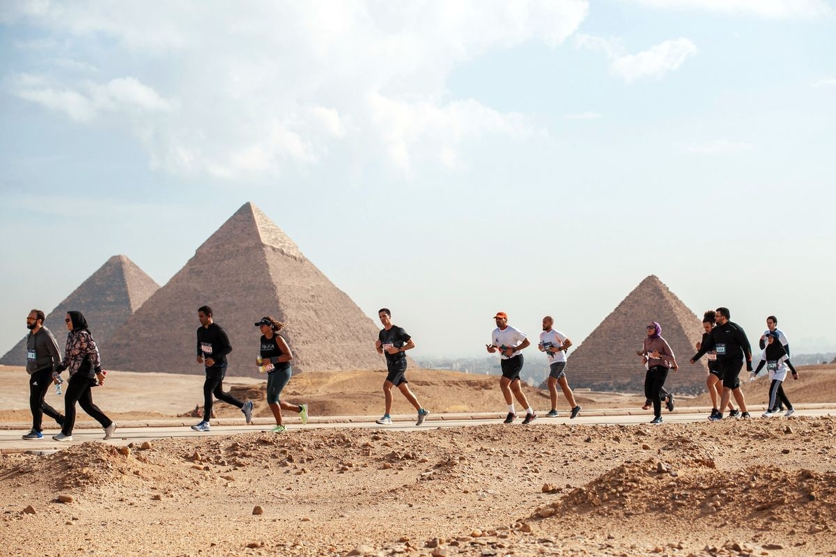 Pyramids Half Marathon Kairo, Foto: The TriFactory Pyramids Half Marathon Kairo, Foto: The TriFactory