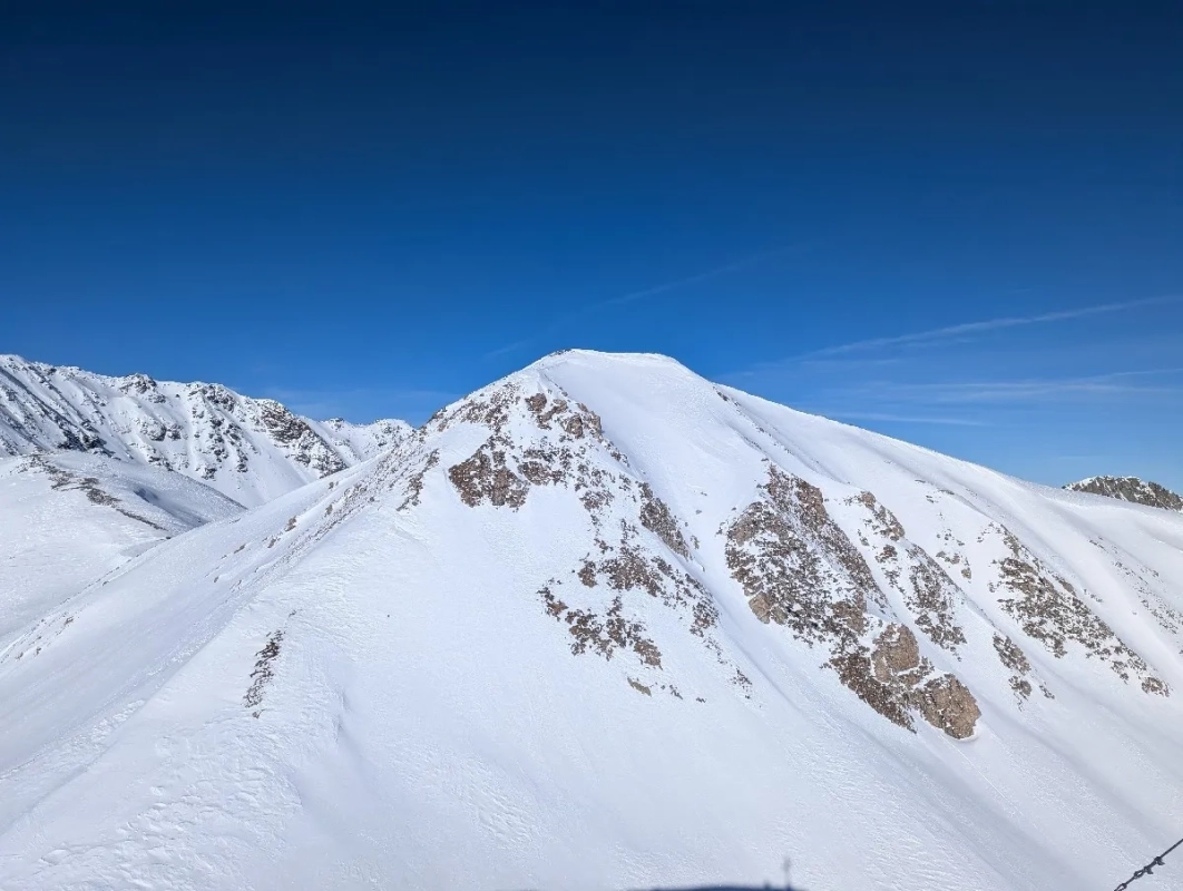 Blick vom Matthäuskopf auf den Oberen Mallfragkopf im Winter 2025 Blick vom Matthäuskopf auf den Oberen Mallfragkopf im Winter 2025