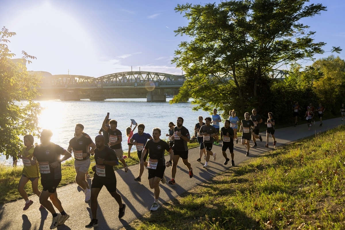 WIEN ENERGIE Business Run 2025 mit der Donau im Hintergrund (Foto: @ Eva Manhart) WIEN ENERGIE Business Run 2025 mit der Donau im Hintergrund (Foto: @ Eva Manhart)