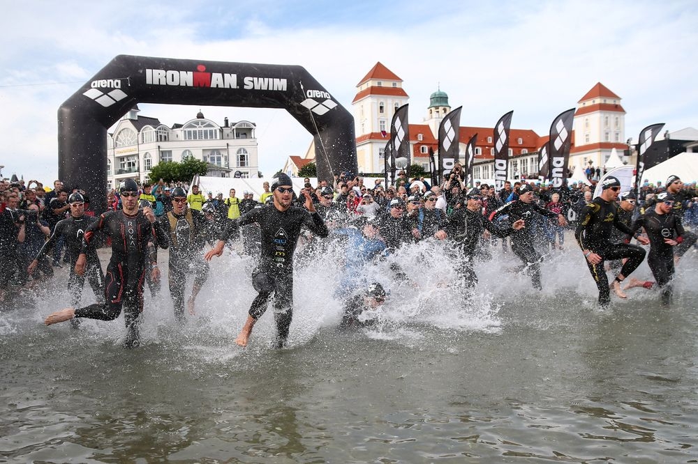 Schwimmstart beim Strandräuber IRONMAN 70.3 Rügen 2017 ©Getty Images for IRONMAN Schwimmstart beim Strandräuber IRONMAN 70.3 Rügen 2017 ©Getty Images for IRONMAN