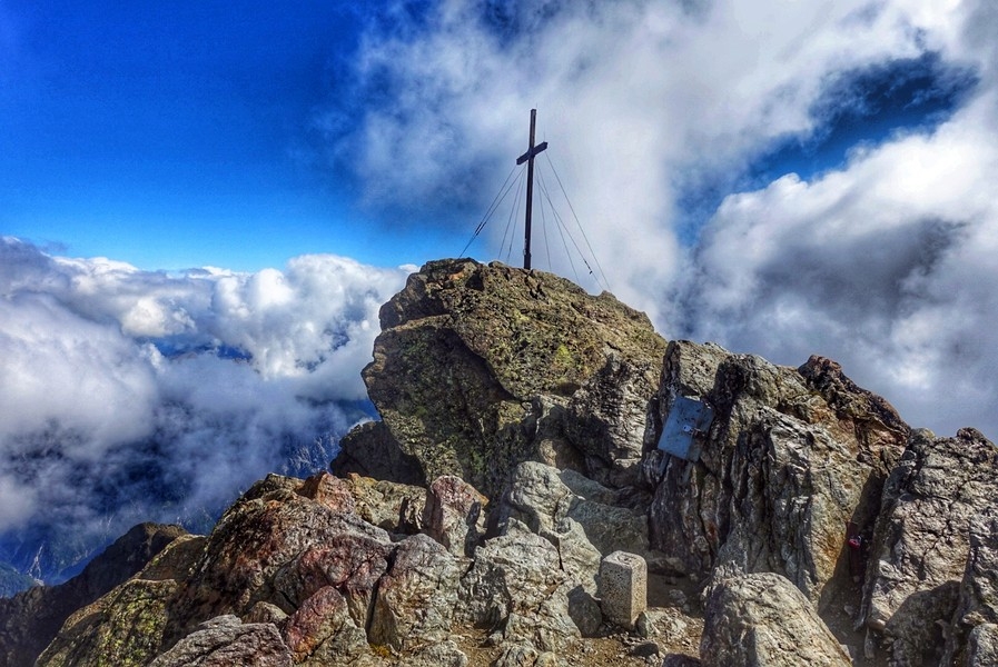 Bergtour-Hoher-Riffler-23: Gipfel Bergtour-Hoher-Riffler-23: Gipfel