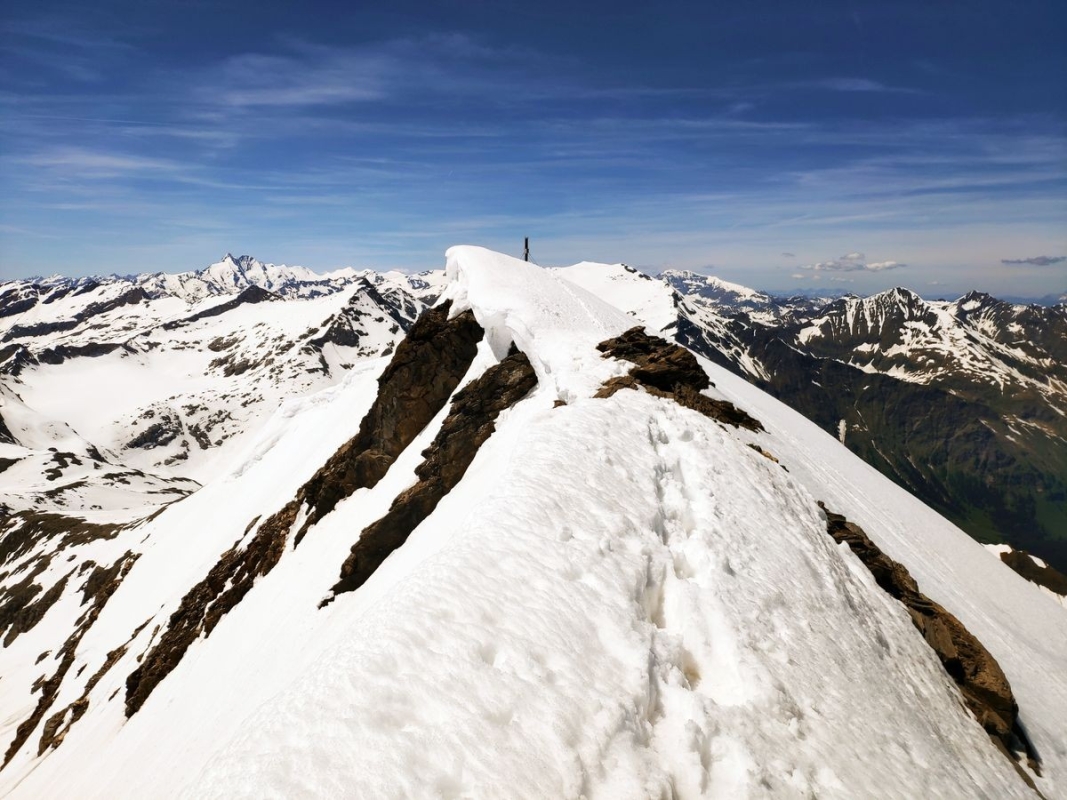Schareck Normalweg 10: Blick auf das Schareck Schareck Normalweg 10: Blick auf das Schareck