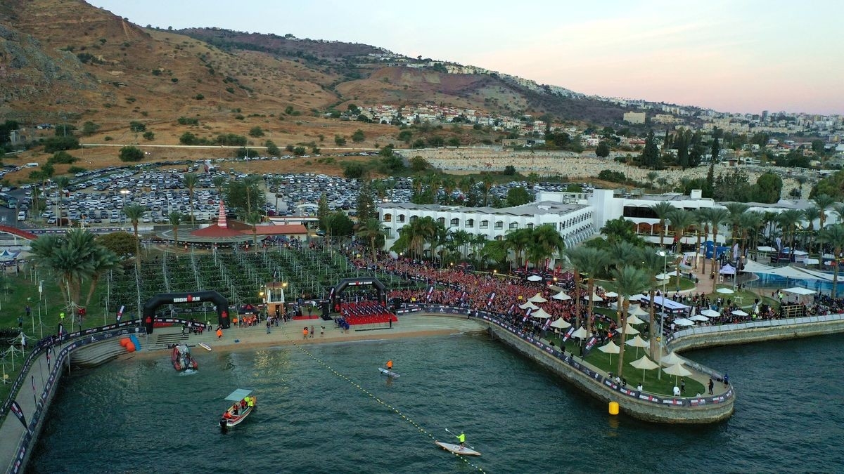 Athletes will enjoy a warm 3.8km swim course in the Sea of Galilee (c) Comtecgroup Athletes will enjoy a warm 3.8km swim course in the Sea of Galilee (c) Comtecgroup