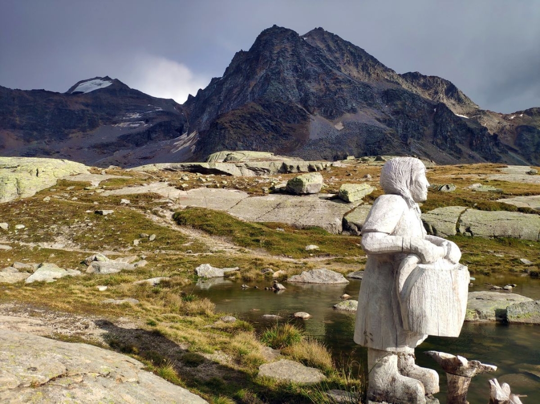 Vertainspitze, NW-Grat von der Düsseldorfer Hütte Vertainspitze, NW-Grat von der Düsseldorfer Hütte