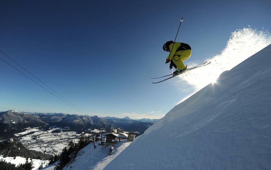 Skifahren Brauneck (C) Hubert Walther Skifahren Brauneck (C) Hubert Walther