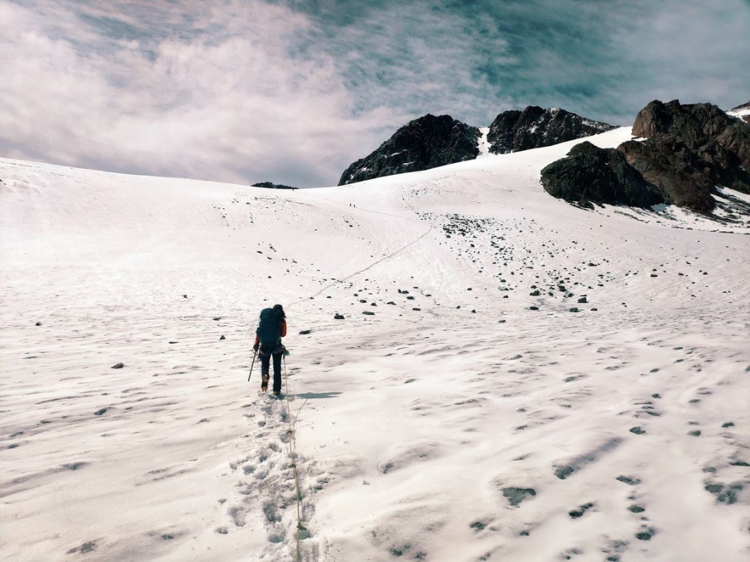 Blick auf die Kesselwandspitze Blick auf die Kesselwandspitze