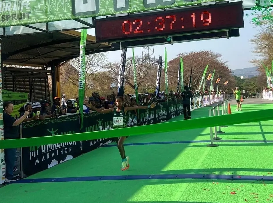 Mpumalanga Marathon Siegerin Tadu Nare (Foto: Nedbank) Mpumalanga Marathon Siegerin Tadu Nare (Foto: Nedbank)