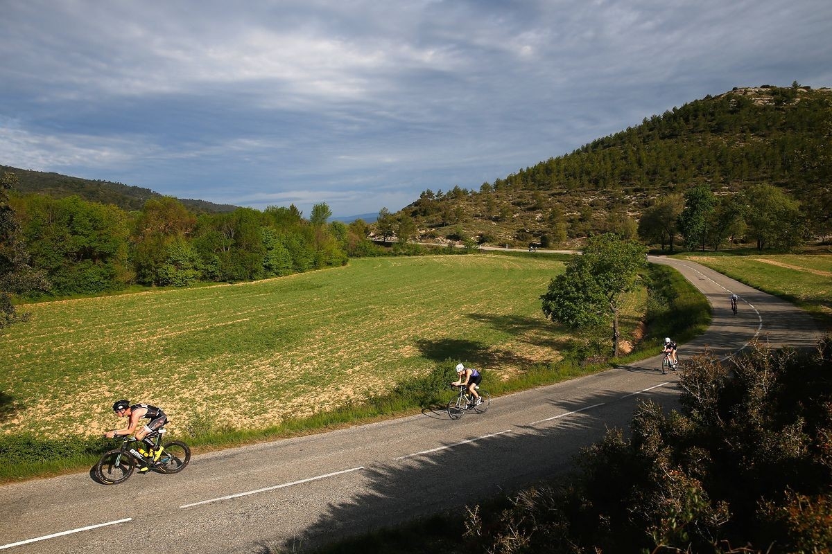 Athletes enjoying the beautiful backdrop of the Provence (Getty Images for IRONMAN) Athletes enjoying the beautiful backdrop of the Provence (Getty Images for IRONMAN)