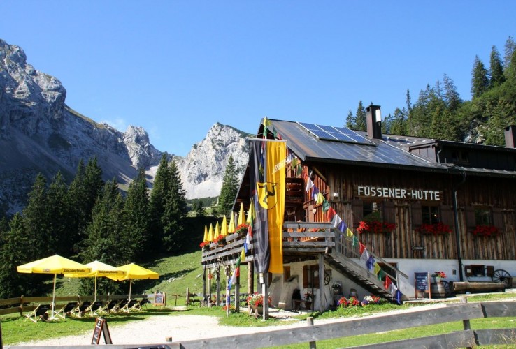 Füssener Hütte, Foto: Melanie Kerpf