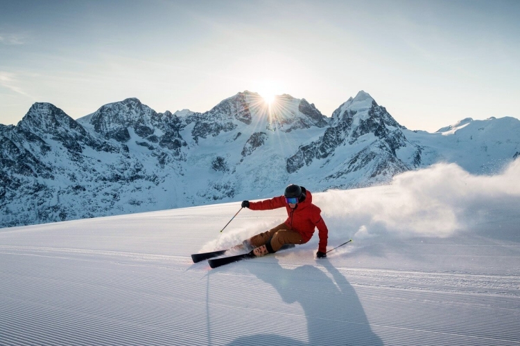 Skifahren in Corvatsch / Furtschellas, Foto: © Corvatsch AG, Gian Giovanoli