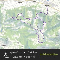 Laui-Trailrun Strecke Scenic 21.2km