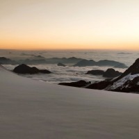 Bernina-Überschreitung 65: Das Morgenpanorama ist beeindruckend