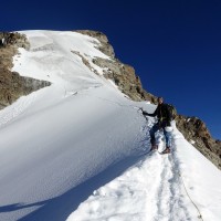 Jungfrau-Normalweg-13: Kurz nach dem ersten steilen Anstieg
