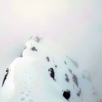Eiskögele Skitour 26: Blick zurück auf den Grat bei zum Glück stabilen Schneebedinungen.