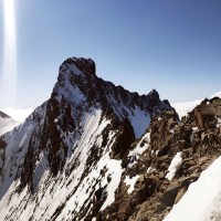 Piz Bernina Gipfel vom Biancograt