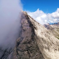 Hochfrottspitze-Überschreitung 52: Vor dem letzten Abstieg und Anstieg.