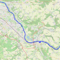 Oberelbe-Marathon Strecke