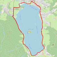 7,5 km Schliersee-Lauf Strecke