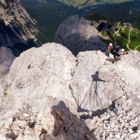 Jubiläumsgrat 27: Abstieg zur Bergstation