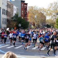 Läufer beim New York City Marathon