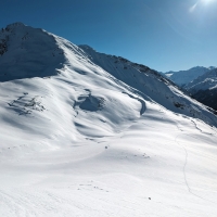 Skitour Schafhimmel 20: Blick Richtung Fundusfeiler.